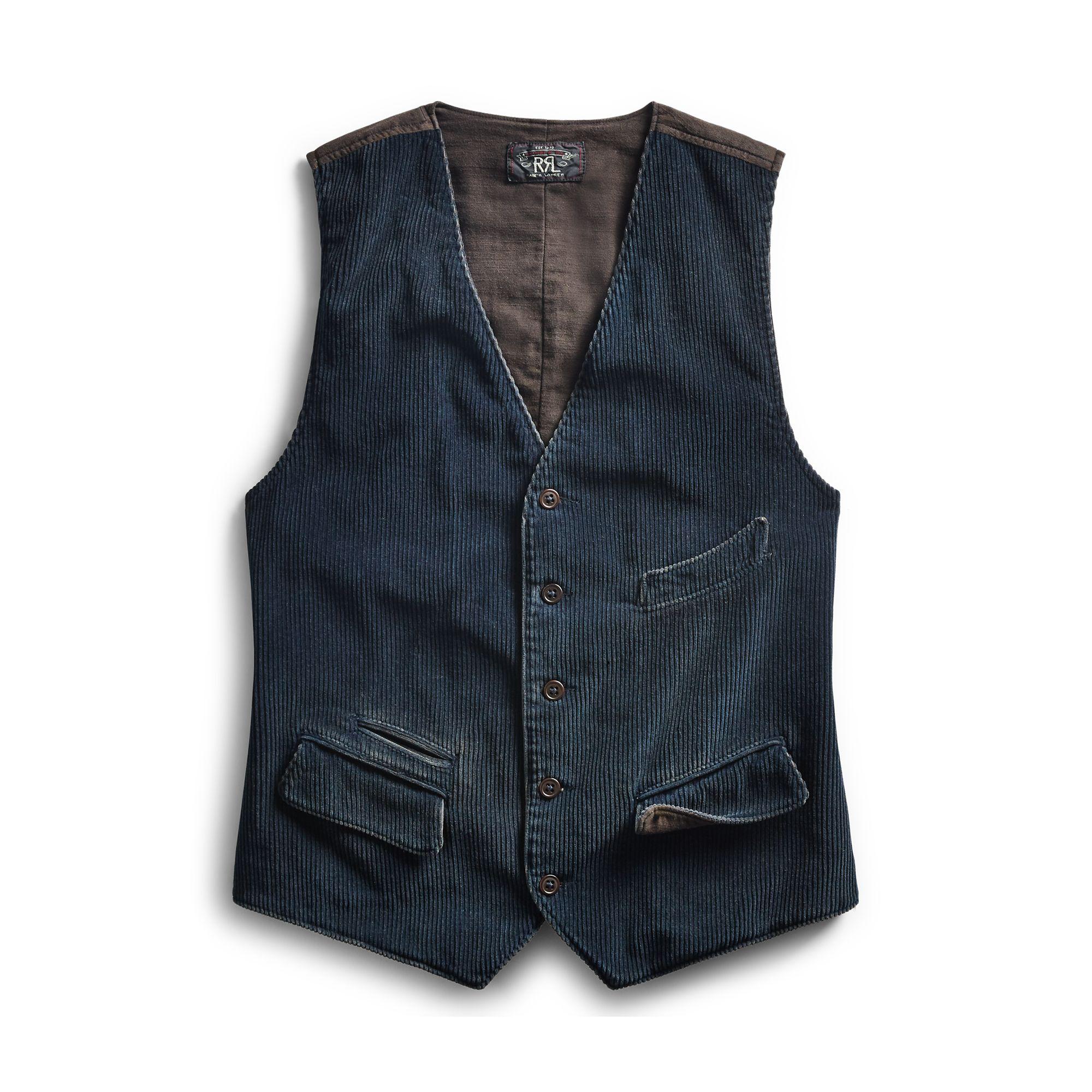 mens corduroy vest