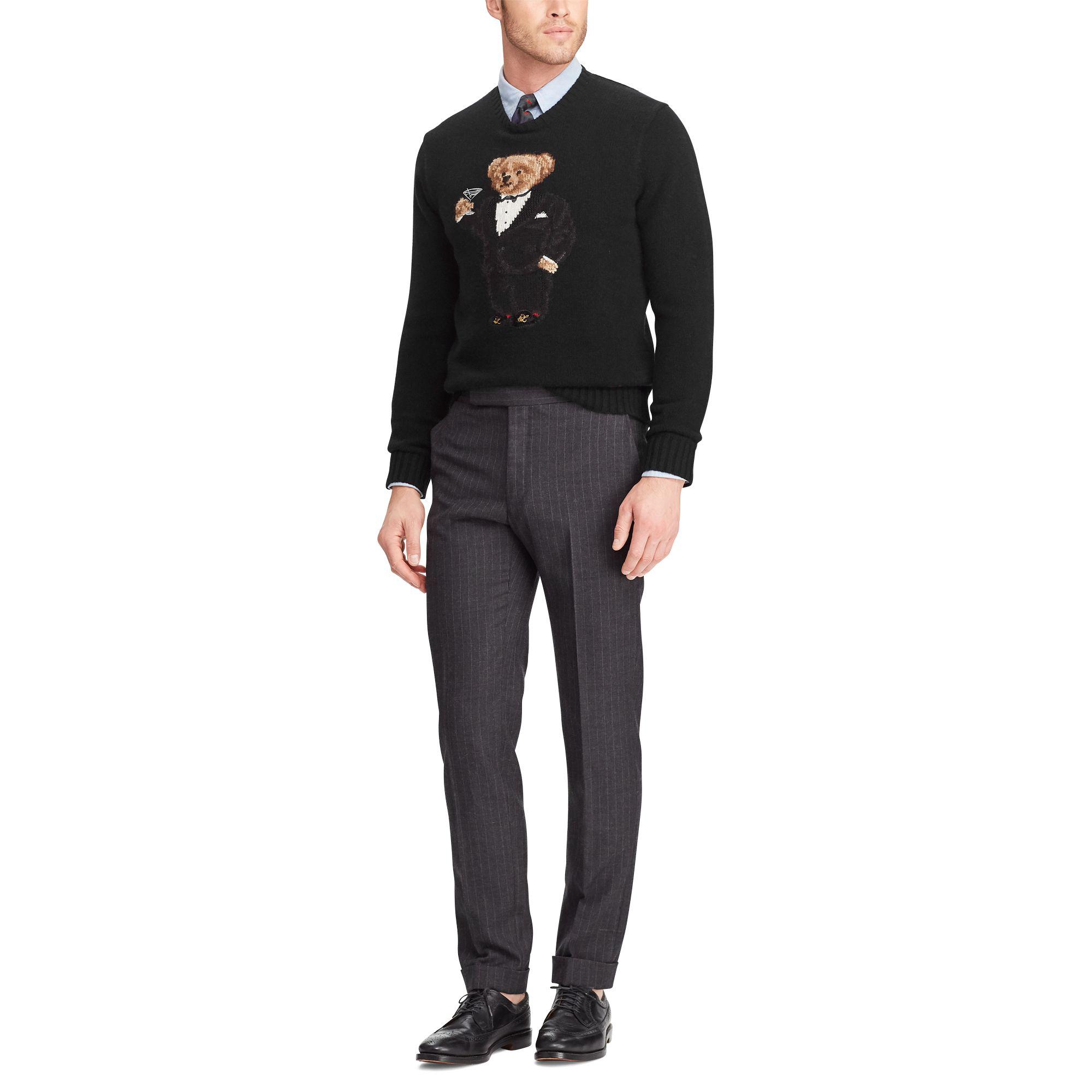 Polo Ralph Lauren Martini Bear Wool Sweater for Men | Lyst