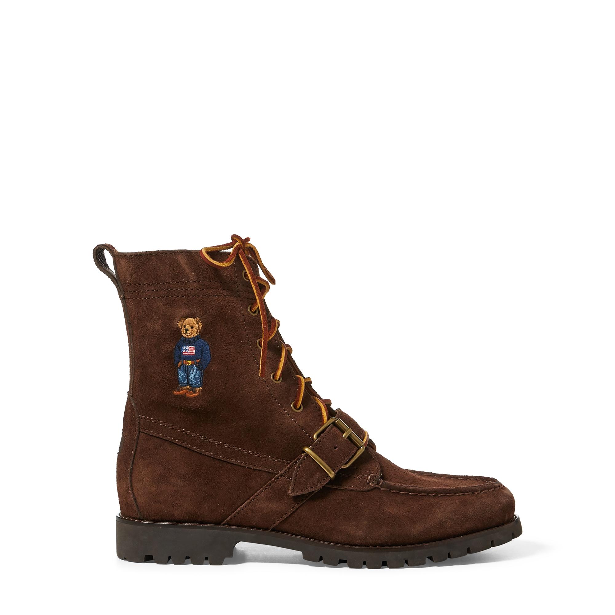 Ralph Lauren Polo Bear Ranger Suede Boot in Brown for Men - Lyst