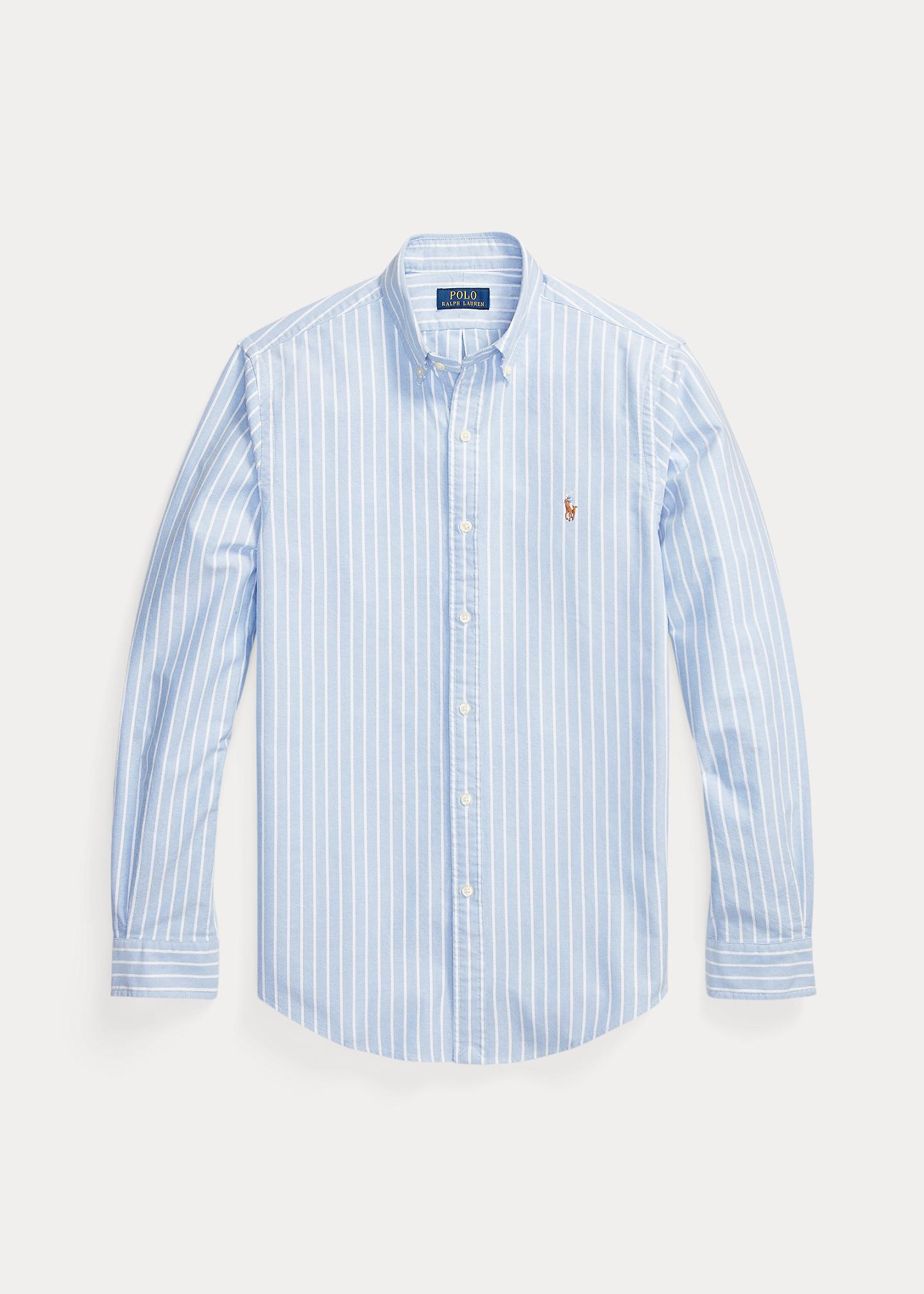 Polo Ralph Lauren Slim Fit Gestreept Oxford Overhemd in het Blauw voor  heren | Lyst NL