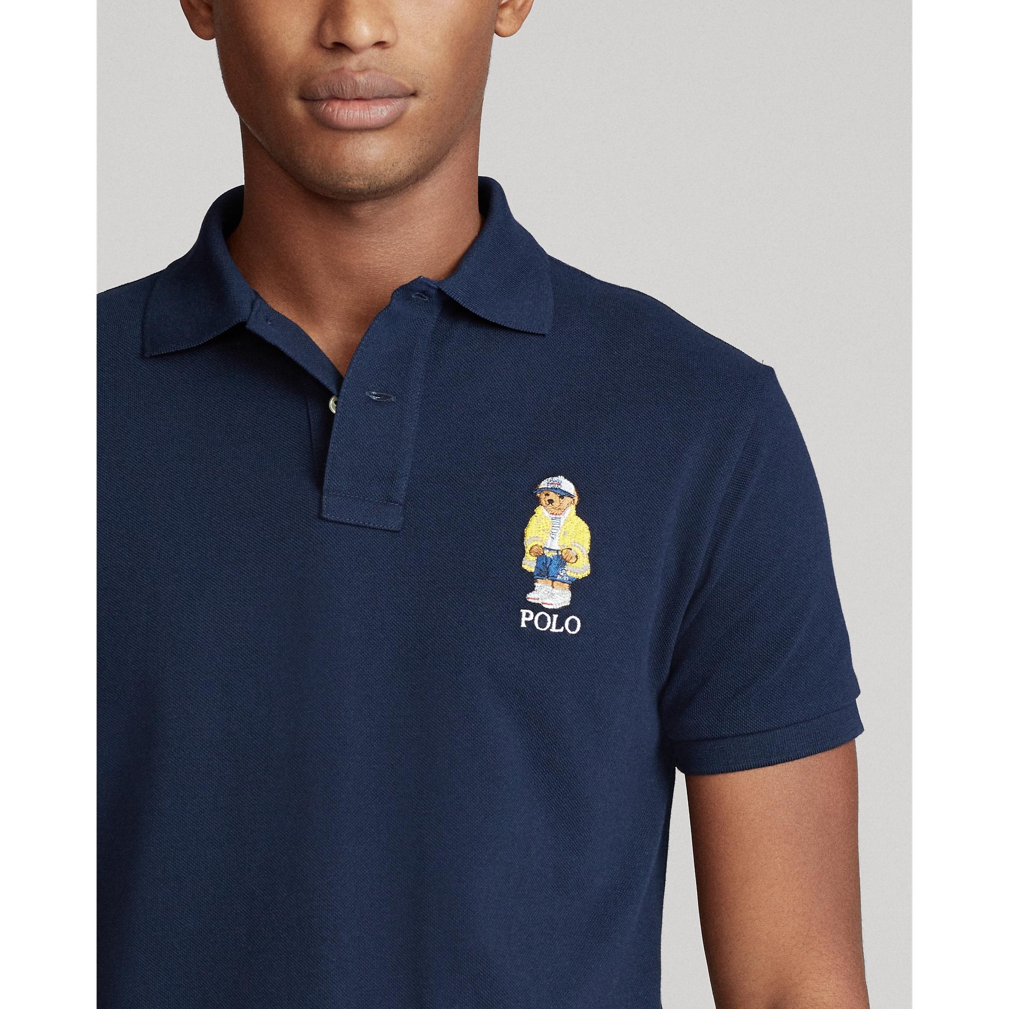Custom Slim Fit Polo Bear Polo Shirt | International Society of