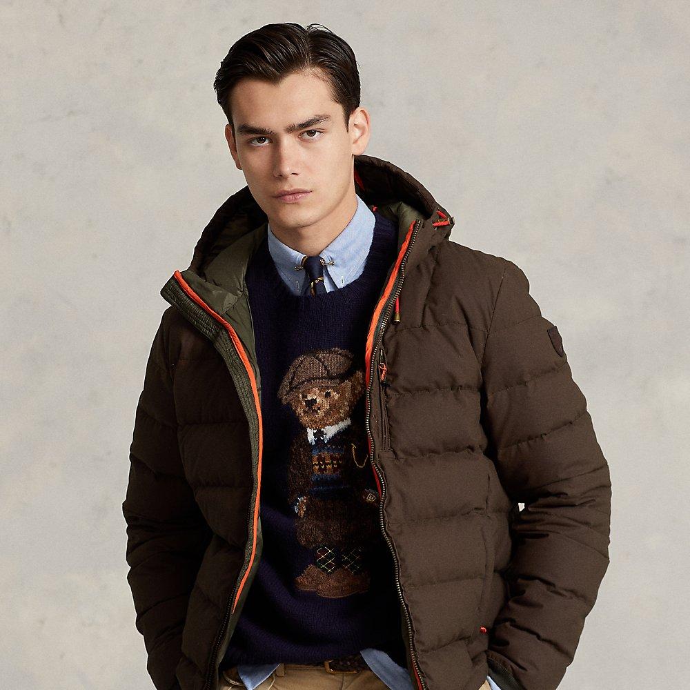 Polo Ralph Lauren Oilcloth Down Hooded Jacket for Men | Lyst