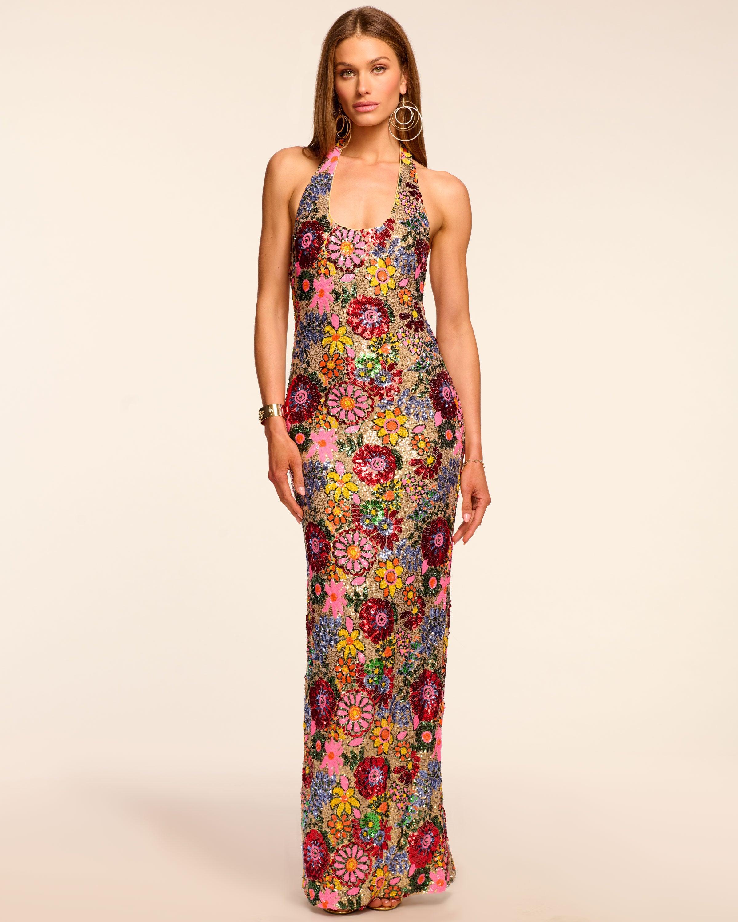 Ramy Brook Tiffany Sequin Halter Gown in Pink | Lyst Ramy Brook Tiffany Sequin Halter Gown in Pink | Lyst