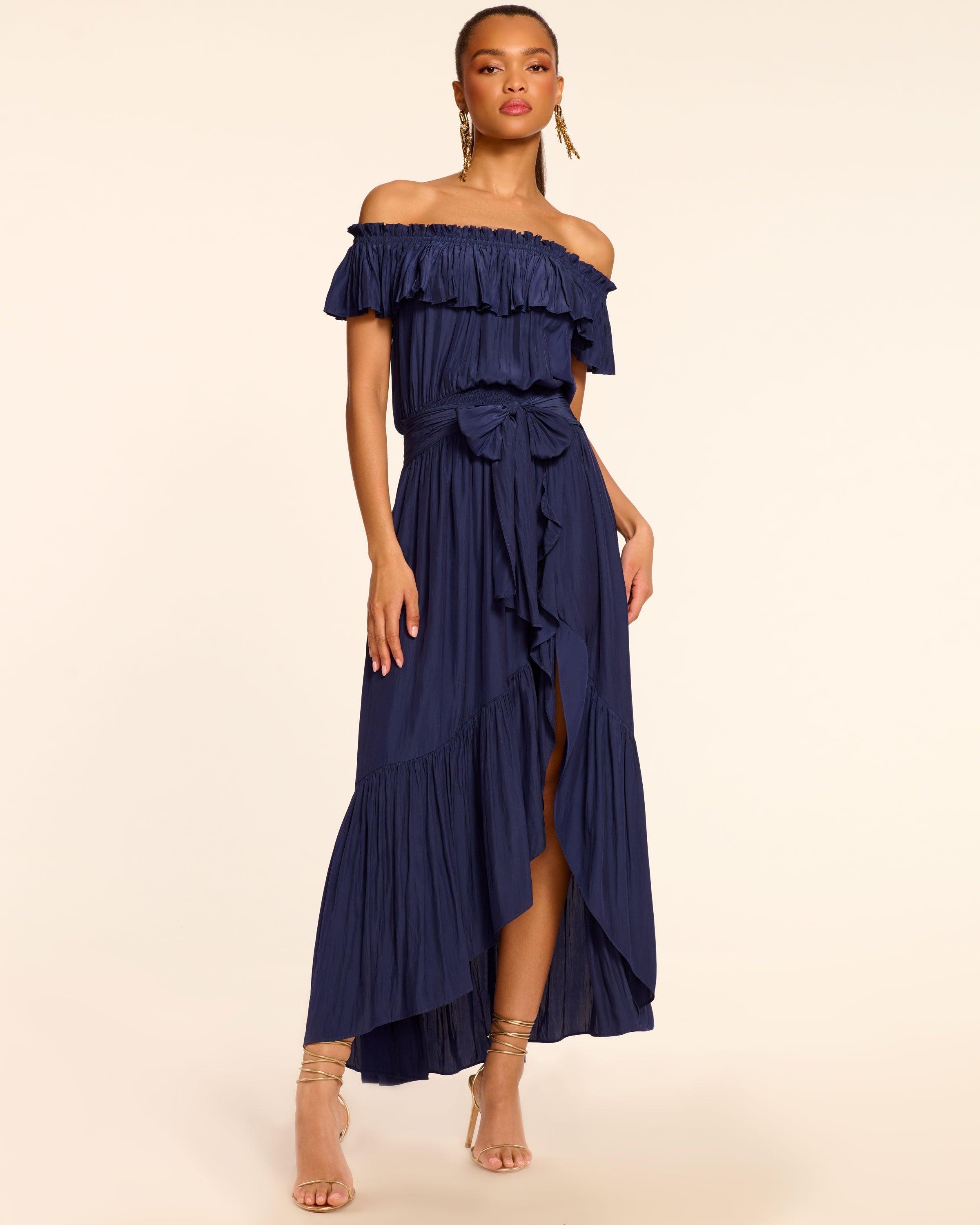 off the shoulder smocked maxi dress Old Navy Womens Waist Defined Off the Shoulder Smocked Maxi Dress Sz XL  Petite