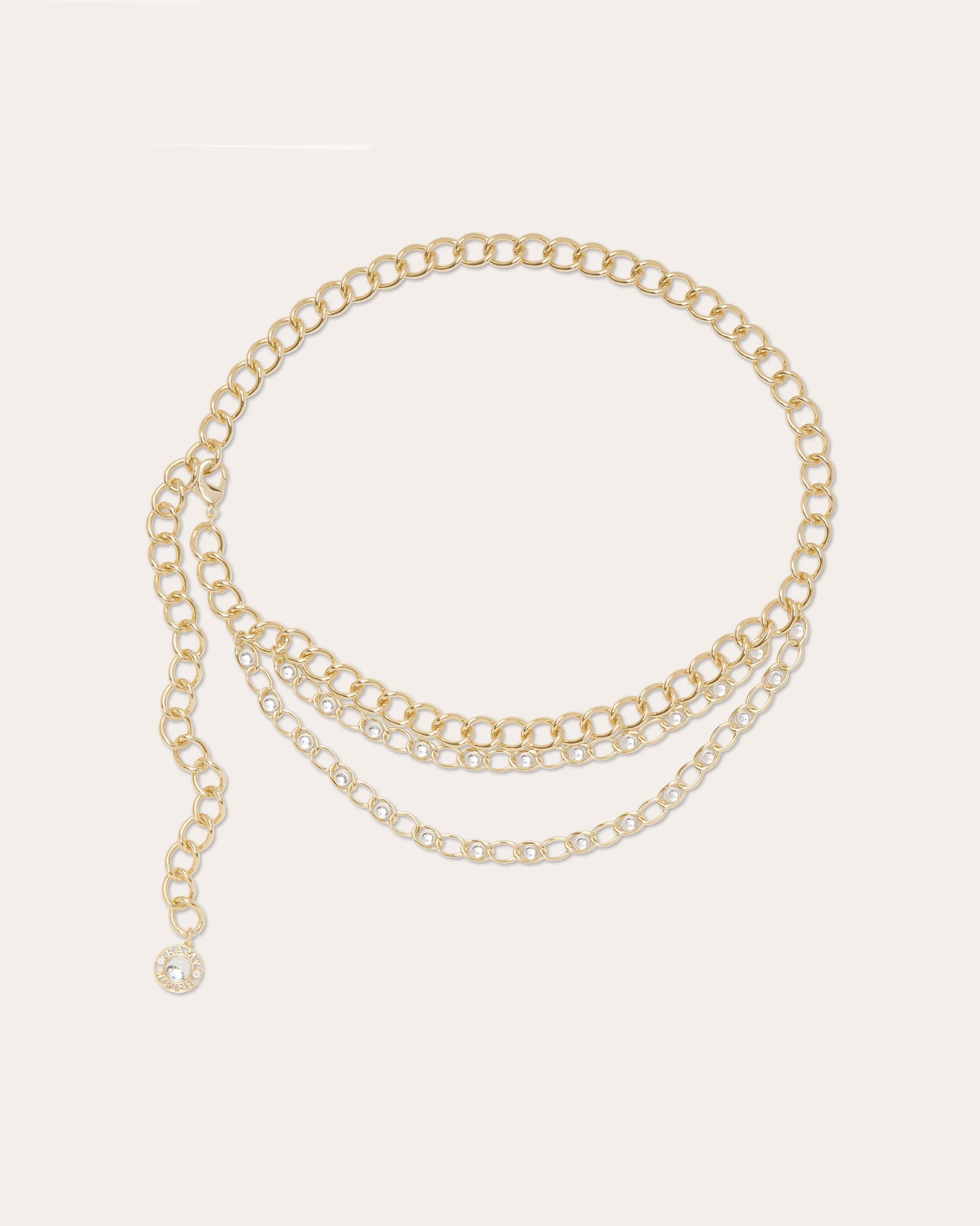 Ramy Brook Dominika Glass Chain Belt in Natural | Lyst display picture 2