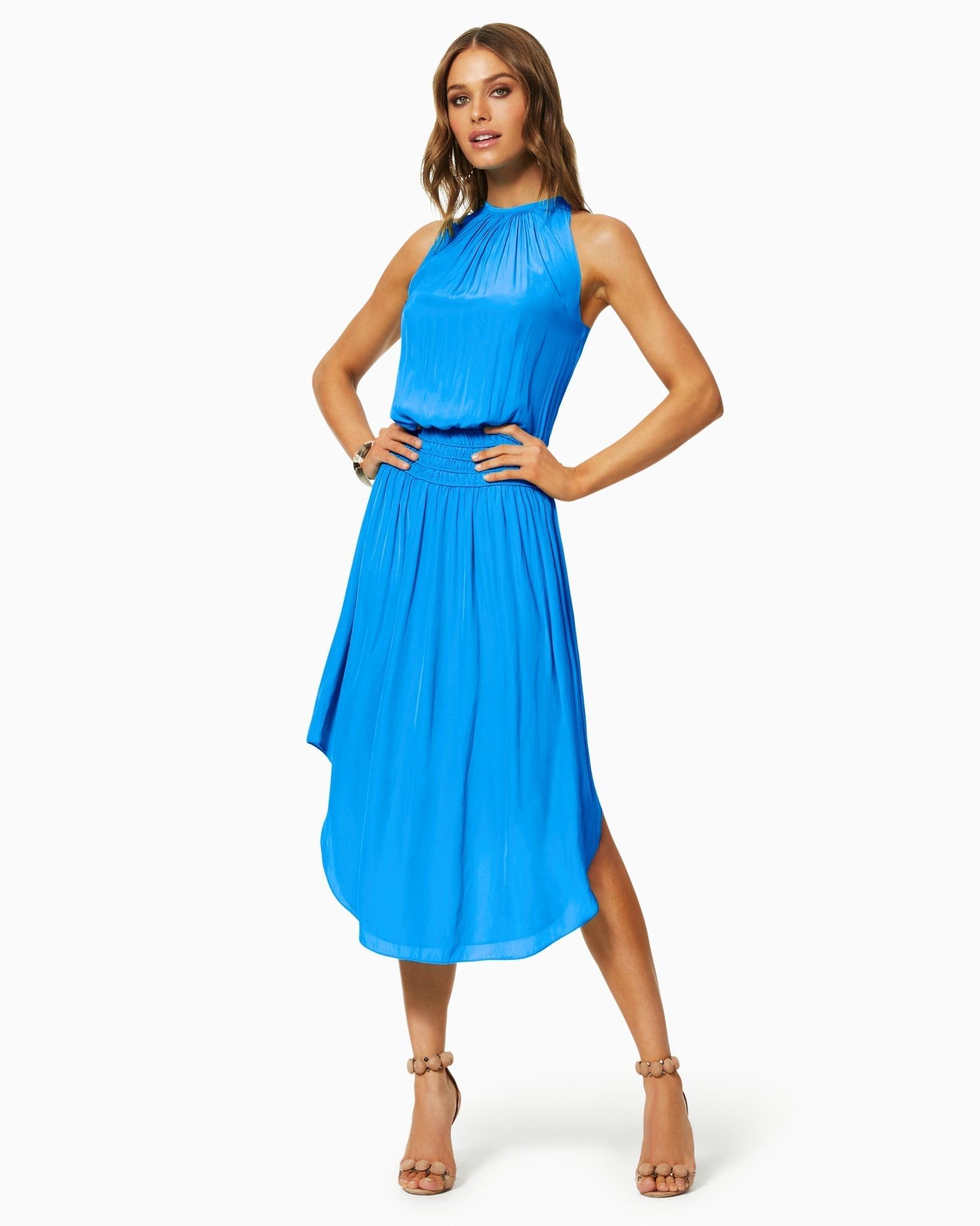 audrey smocked midi dress Ramy Brook Audrey Dress Black S