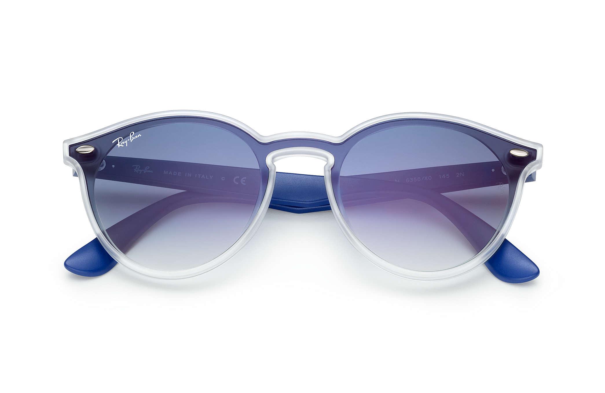 Ray-Ban Synthetic Blaze Rb4380n in Transparent; Blue/Blue (Blue) - Lyst