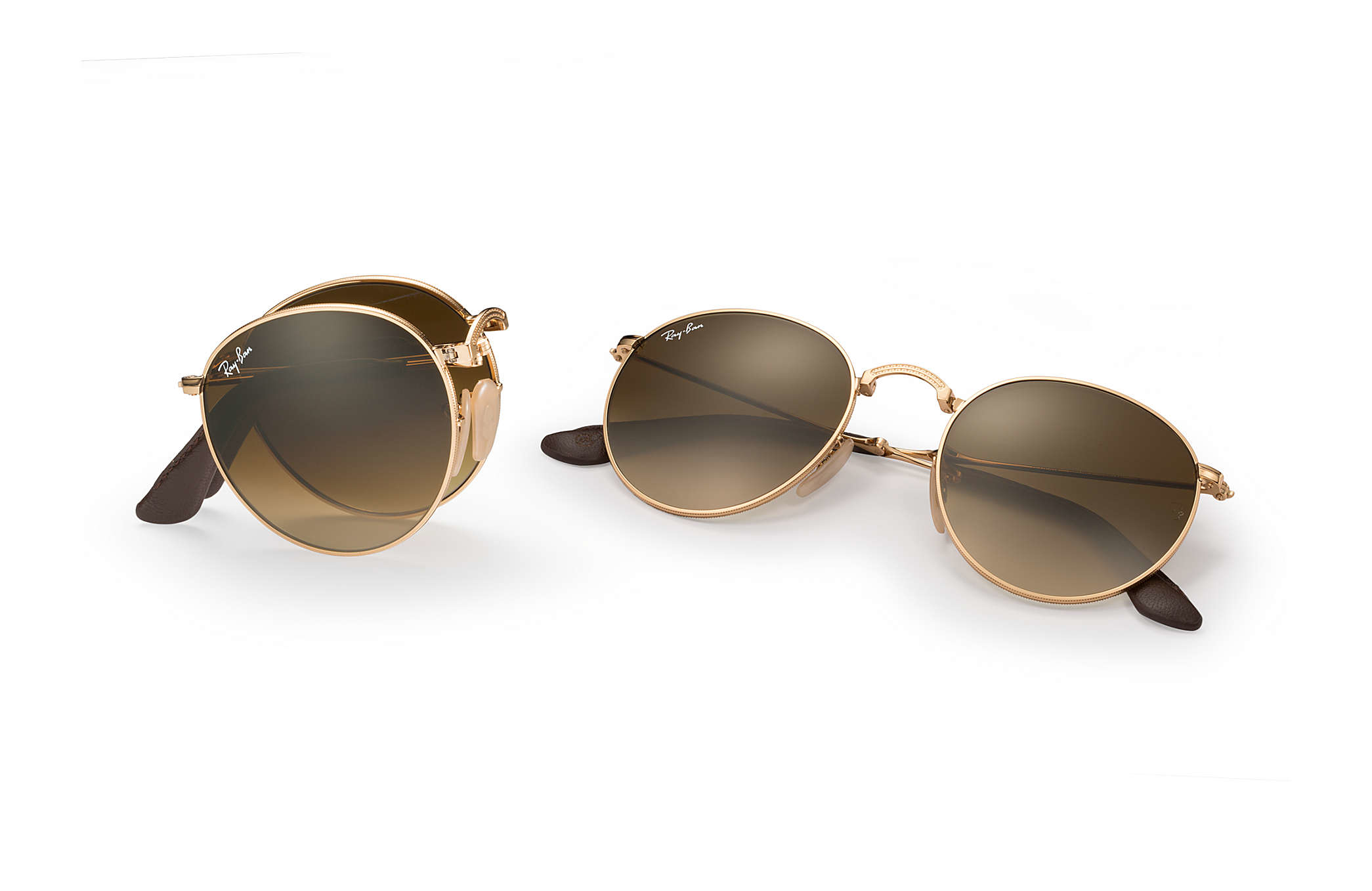 ray ban round foldable