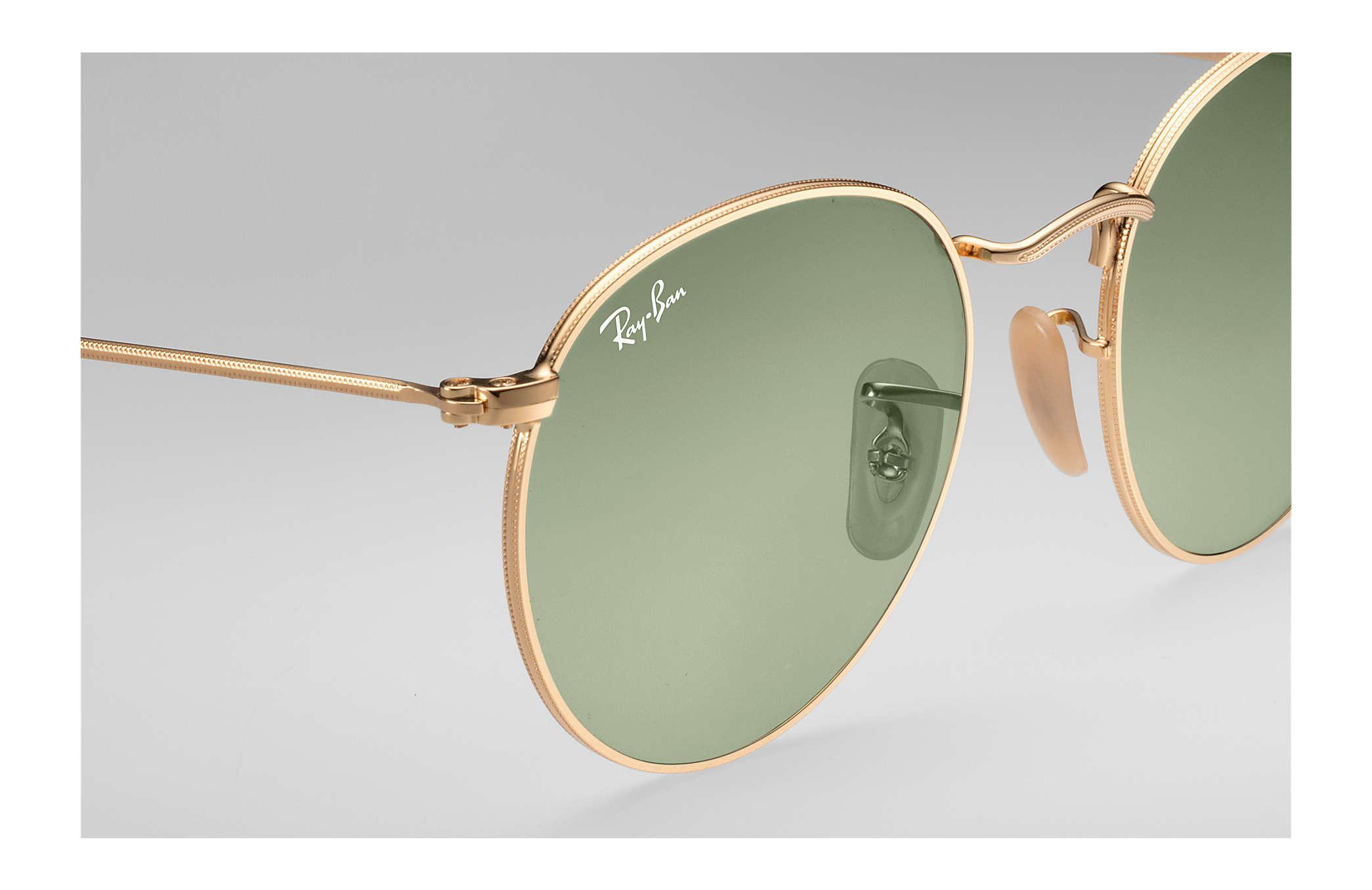 RayBan Round Evolve in Gold/Green (Green) for Men Lyst