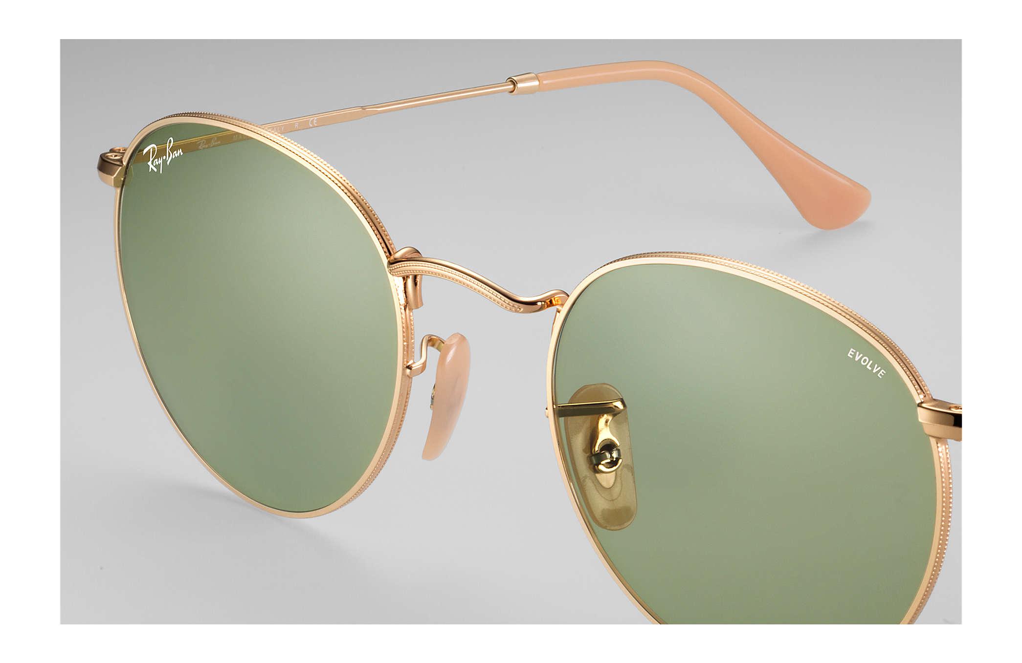 ray ban round metal evolve