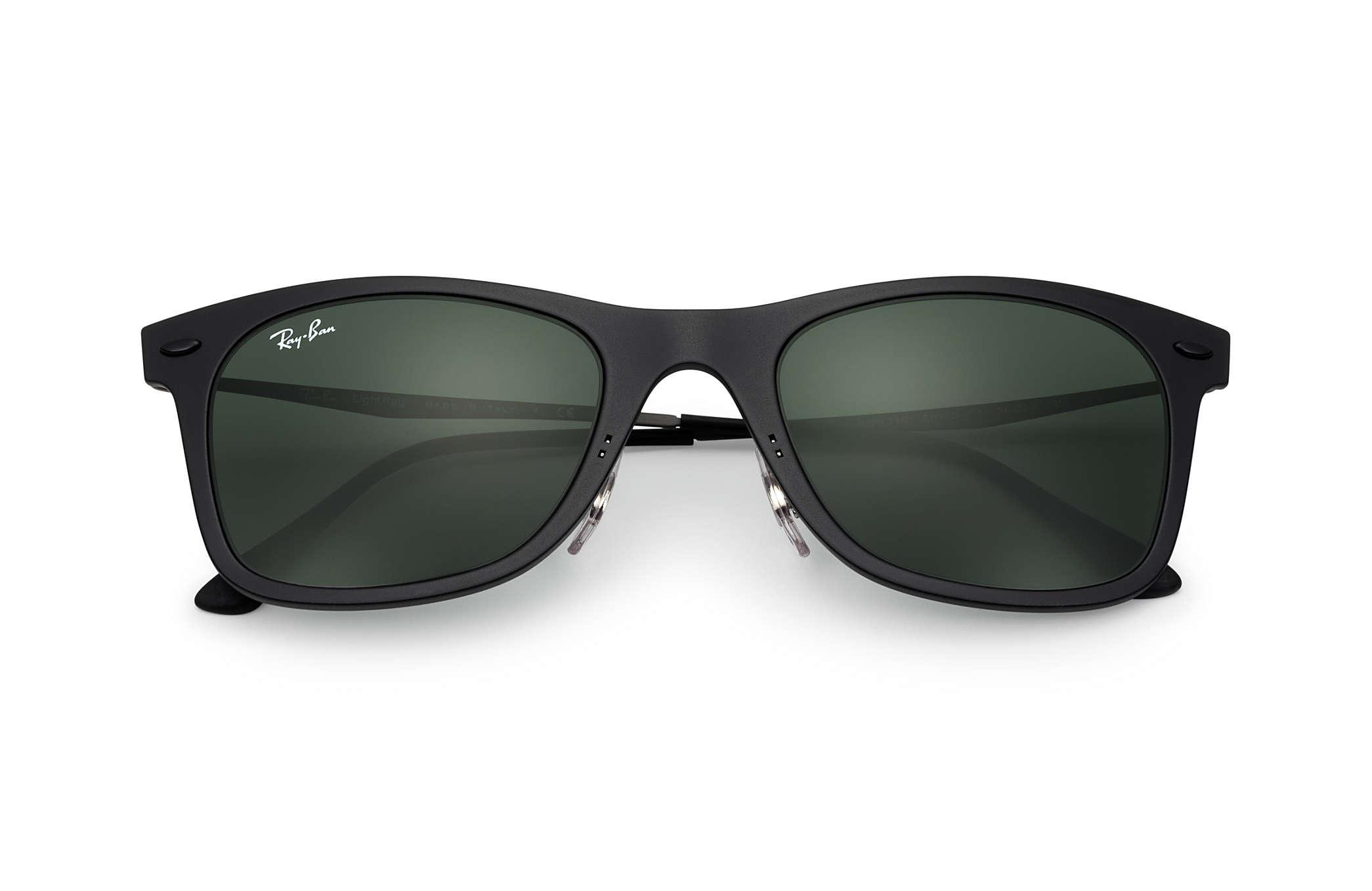 Ray-Ban Synthetic Wayfarer Light Ray in Black,Grey; Grey/Green (Gray ...