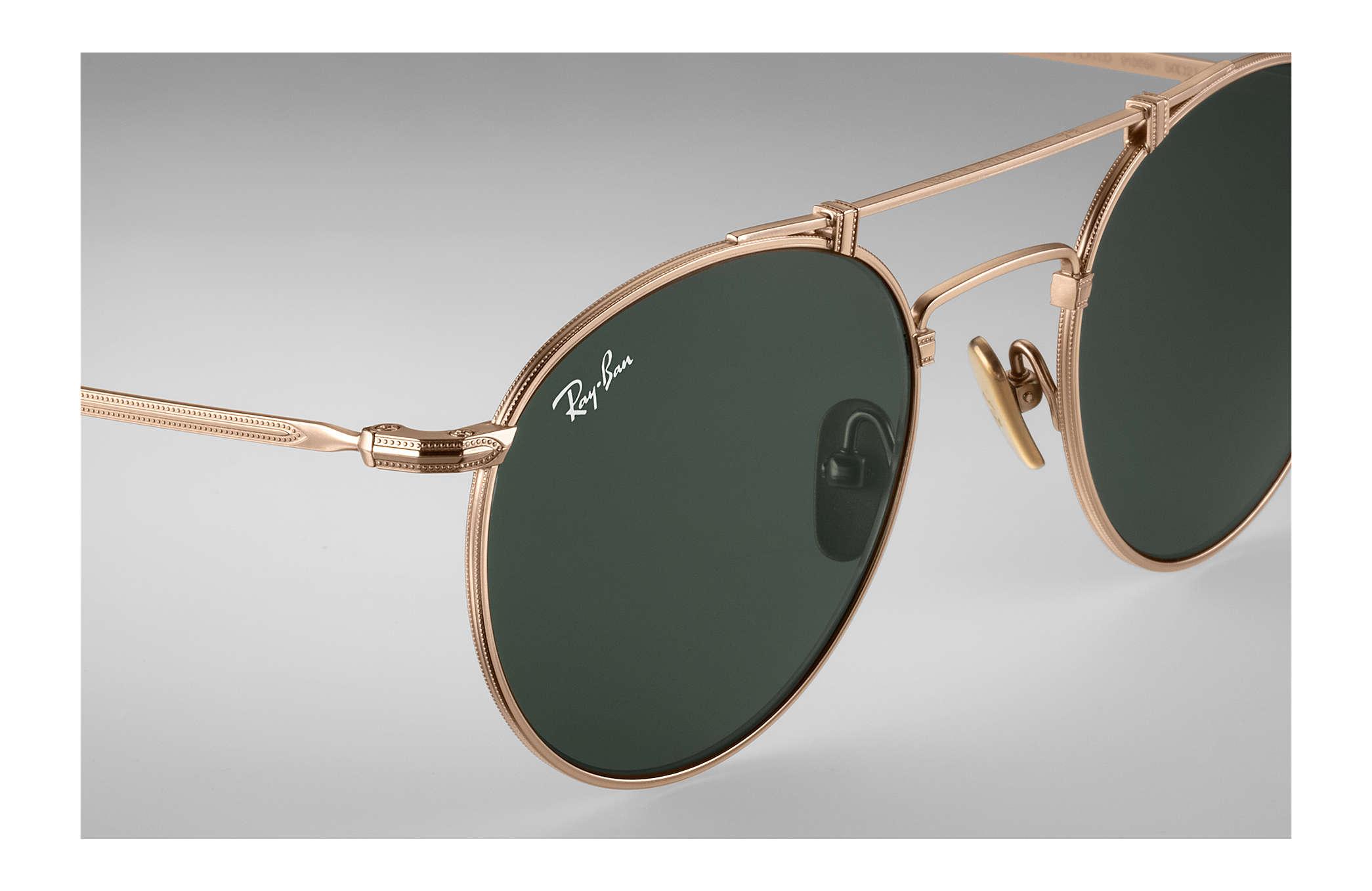 ray ban round titanium