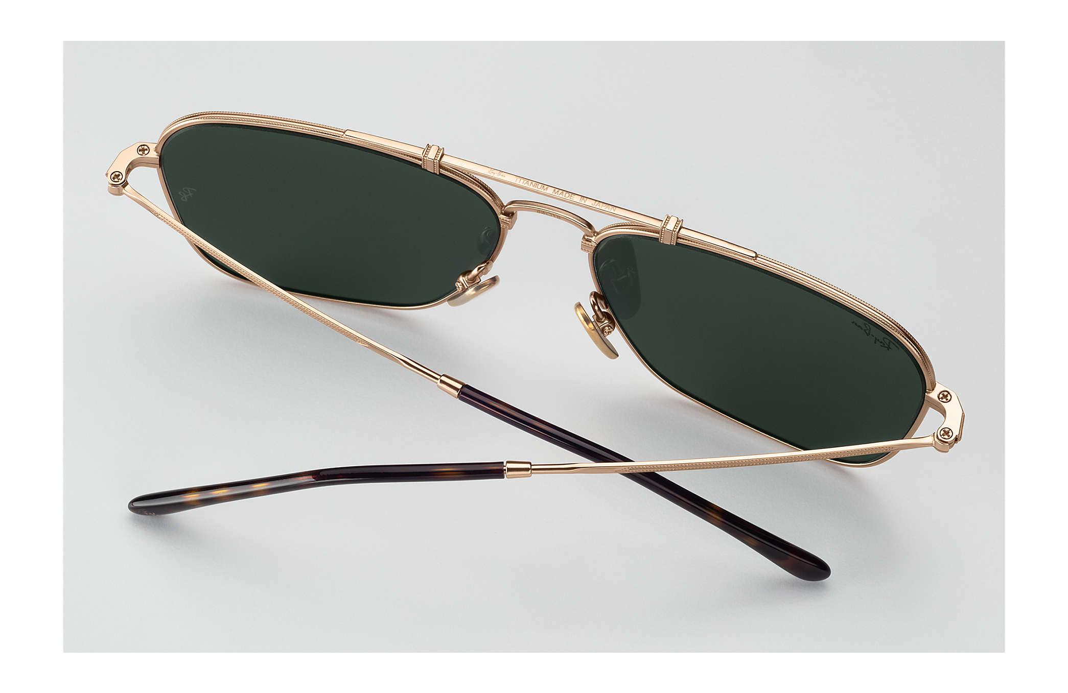 RayBan Caravan Titanium White Gold Lyst