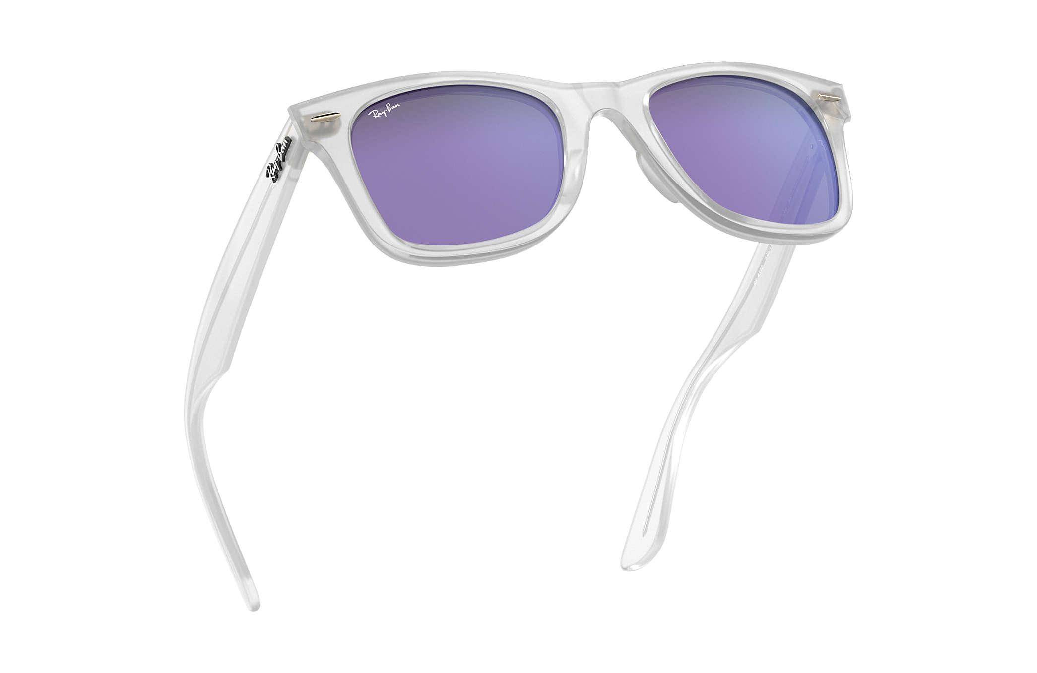 Ray Ban Wayfarer Ease Transparent in Purple Lyst
