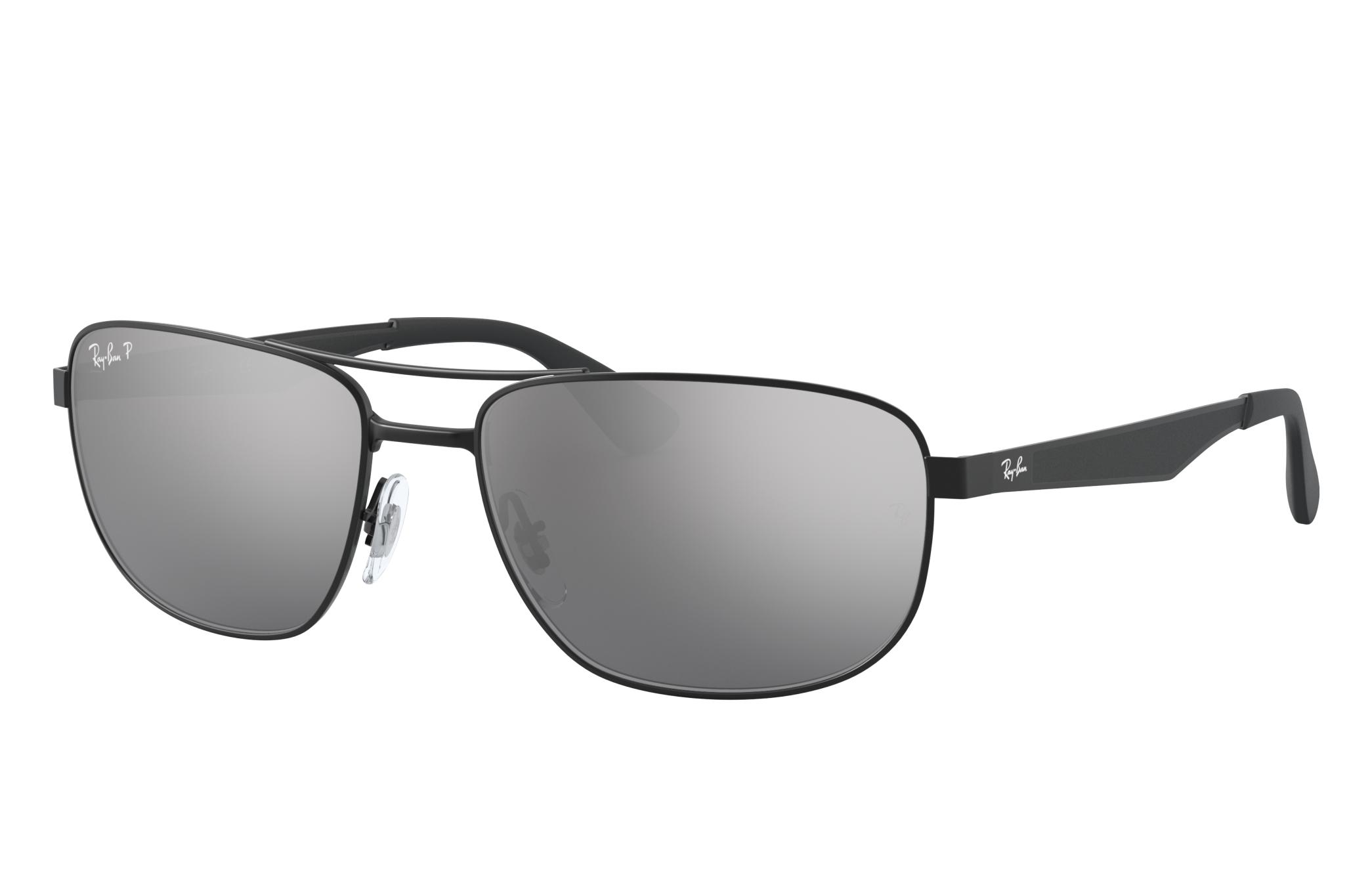 Ray-Ban Rb3528 Sunglasses Frame Silver Lenses Polarized in Black for Men |  Lyst