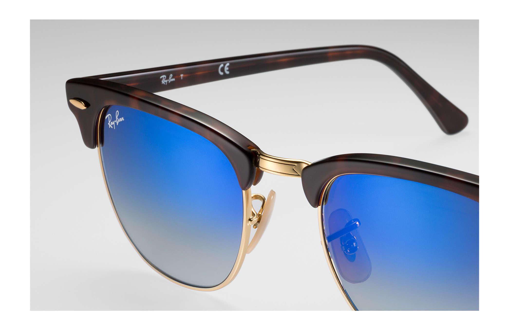 clubmaster flash lenses gradient