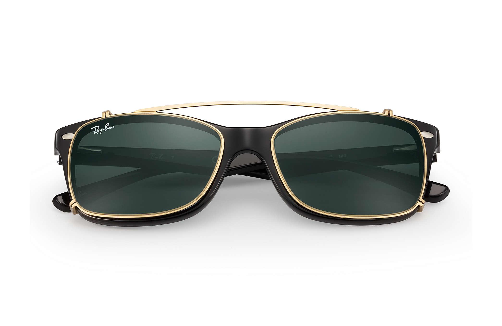 Ray-Ban Rb5228 Clip-on in Gold/Green (Green) for Men - Lyst