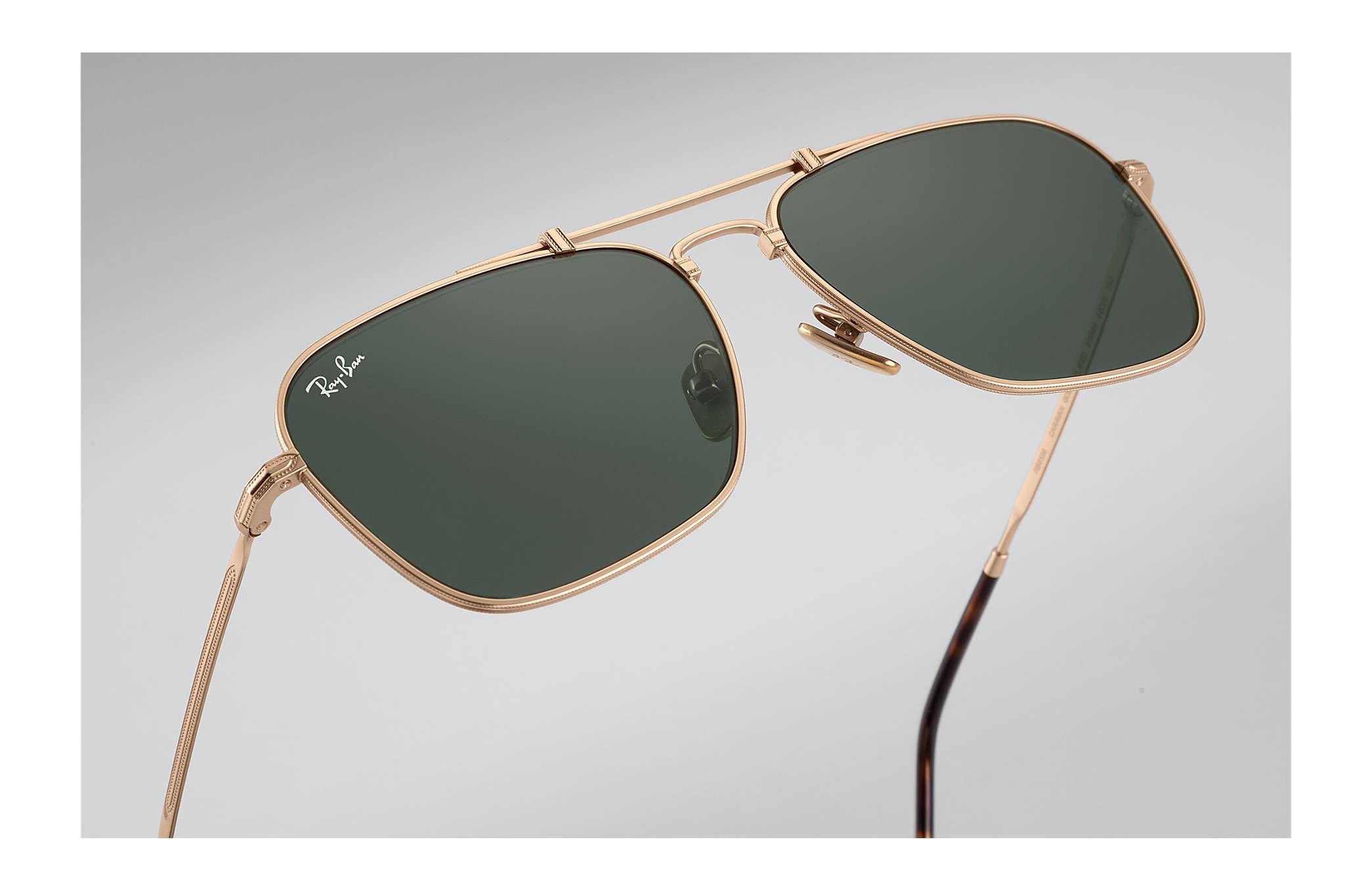 RayBan Caravan Titanium White Gold Lyst