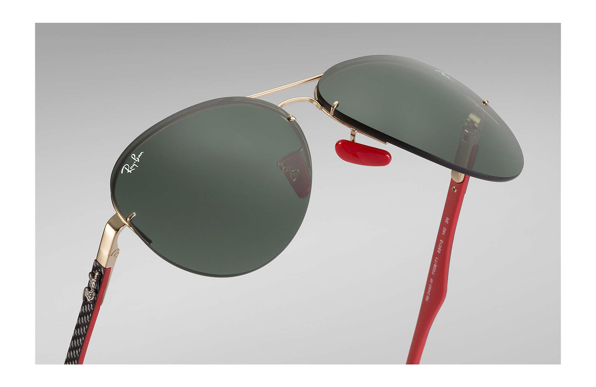 Ray-Ban Rb3460m Scuderia Ferrari Collection in Gold; Black,Red/Green  (Green) for Men - Lyst