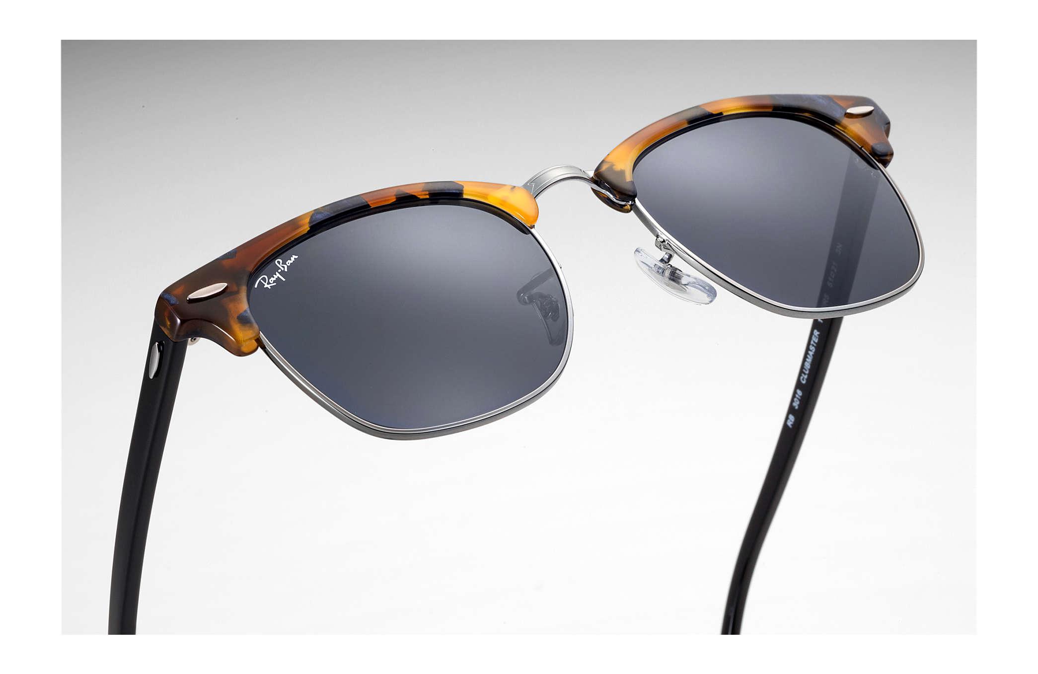 Ray Ban Clubmaster Fleck In Tortoise Black Blue Gray Blue For Men Lyst Ray Ban Clubmaster Fleck In Tortoise Black Blue Gray Blue For Men Lyst