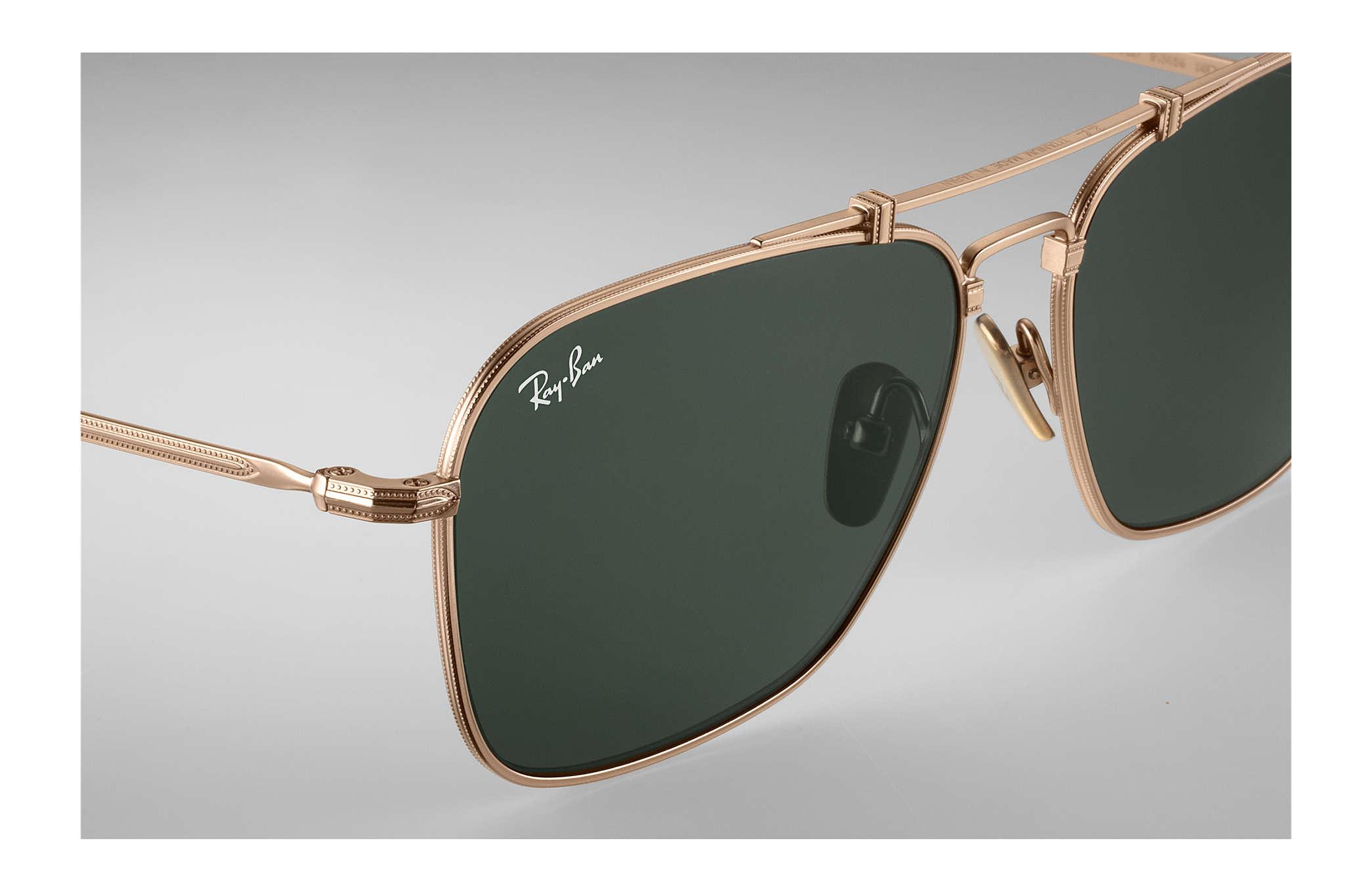 RayBan Caravan Titanium White Gold Lyst