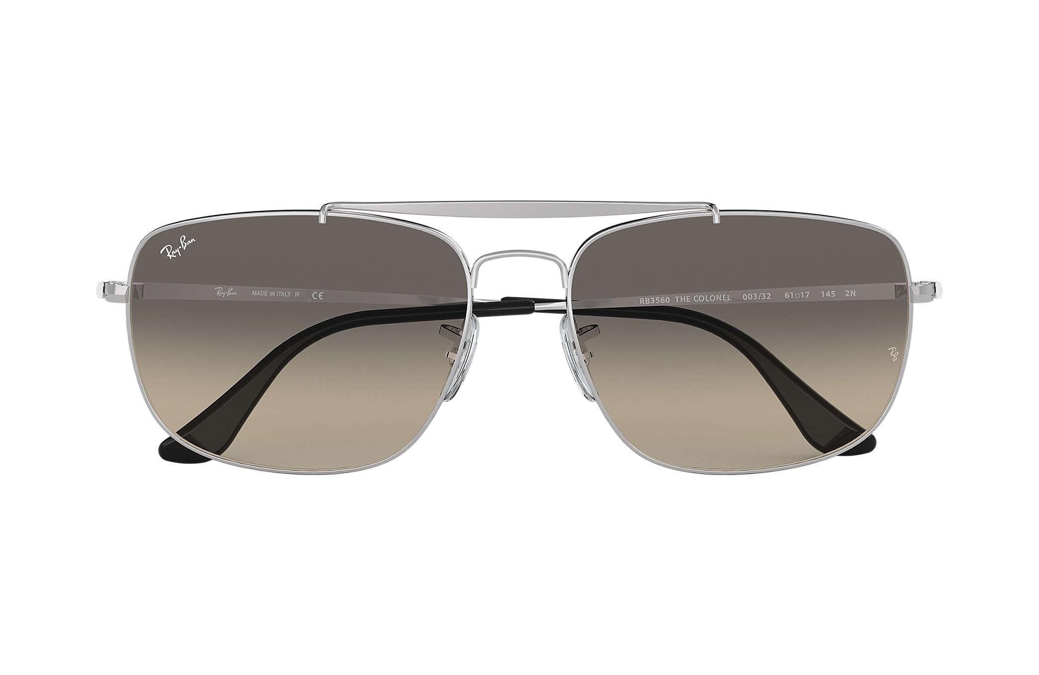 ray ban colonel silver
