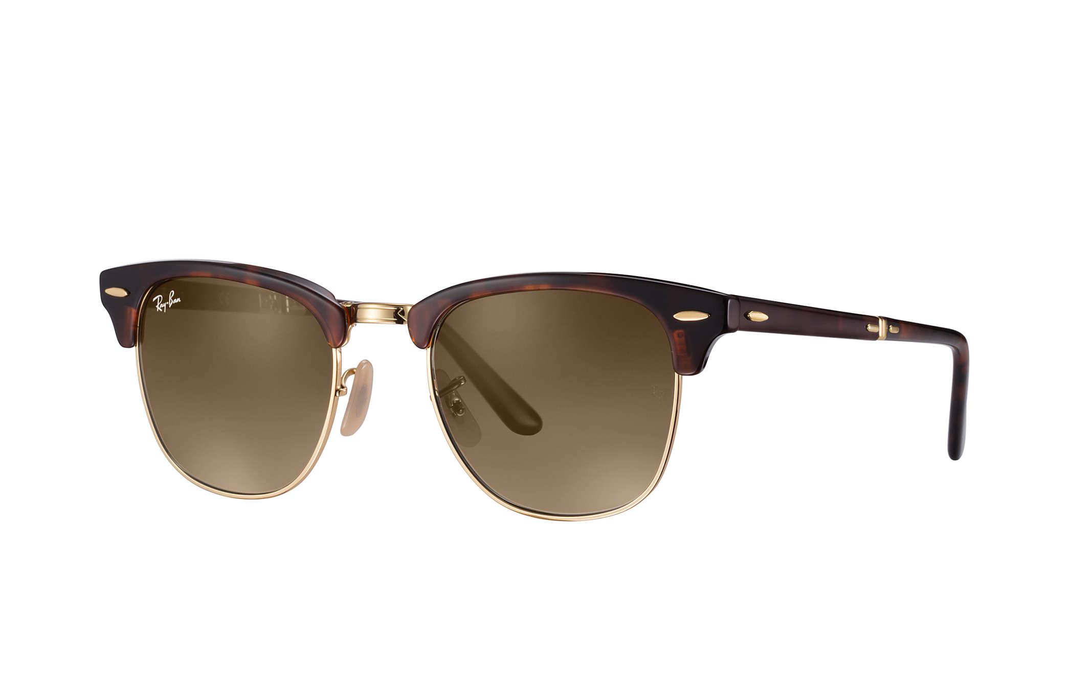 Ray-Ban Clubmaster Folding @collection in Brown for Men | Lyst UK