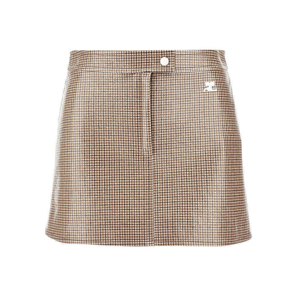 Checkered vinyl skirt hotsell