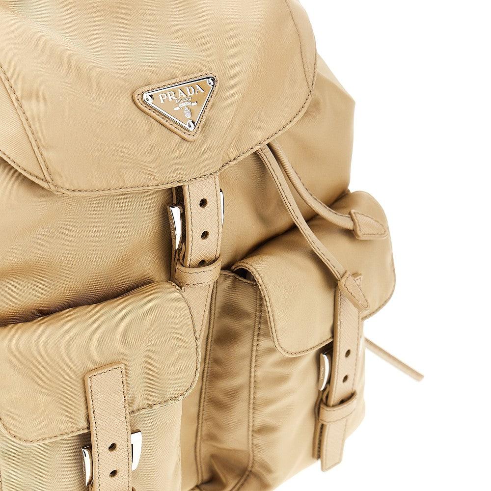 Prada Small Re-Nylon Backpack in Natural | Lyst