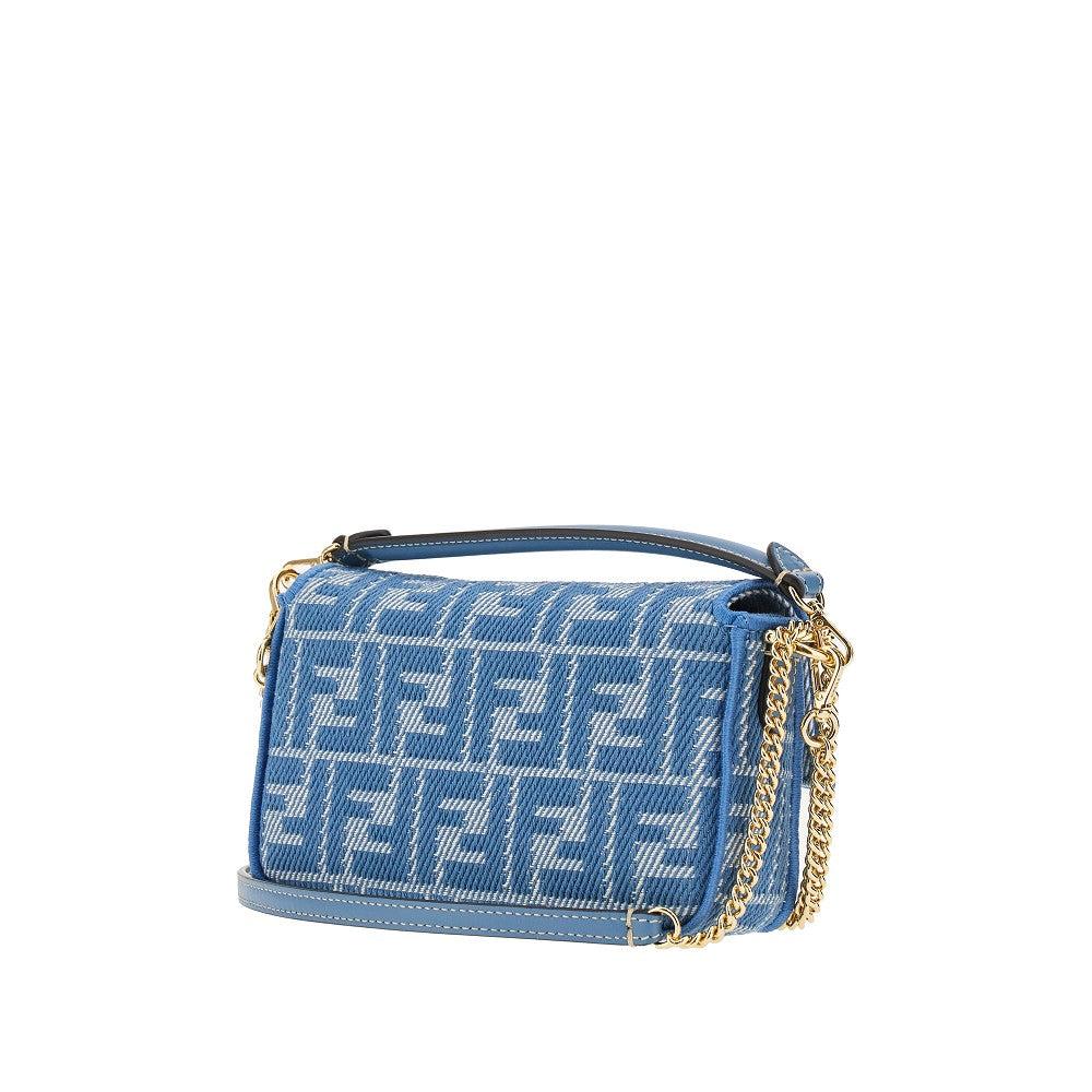 Fendi Ff Fabric Mini 'Baguette' Bag in Blue Lyst UK