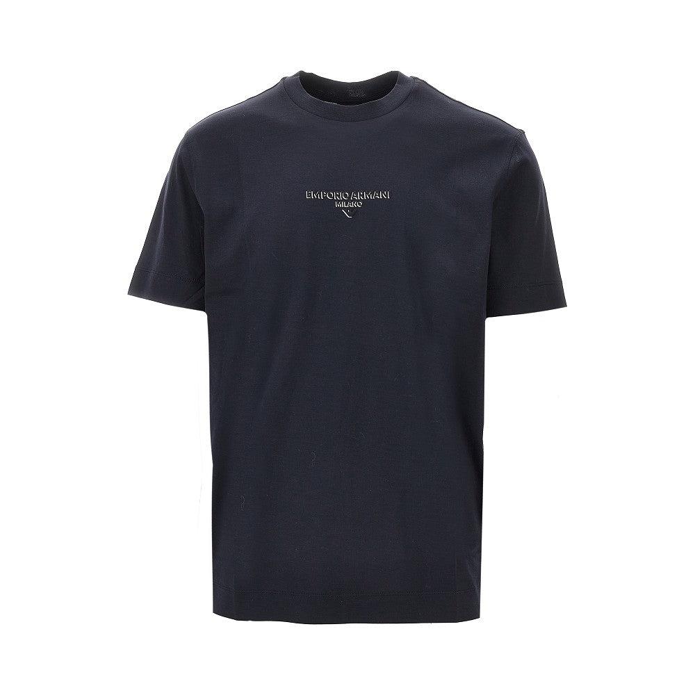 Tシャツ・カットソー Emporio Armani 6L1TG3 1JSAZ LOGO-PRINT SHORT-SLEEVED T-shirt NWT $295 Emporio Armani Letter logo Short Sleeve t-shirt