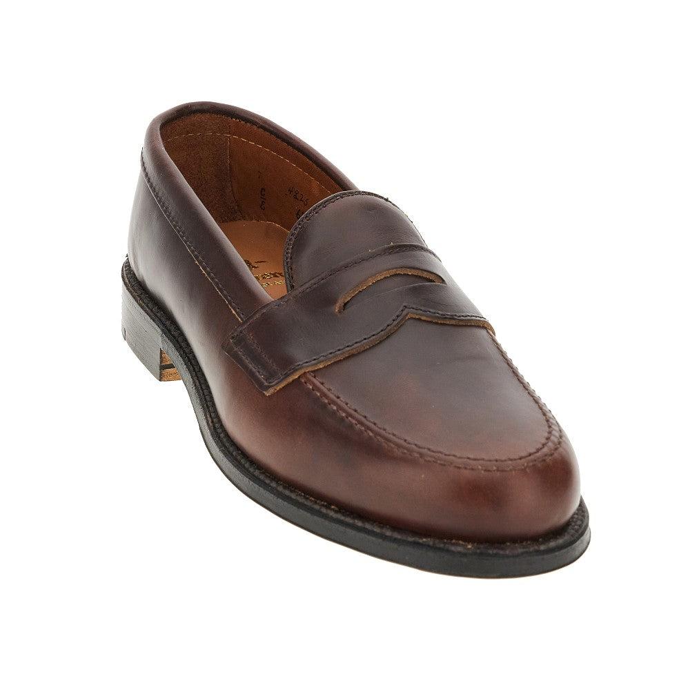 Alden Chromexcel Leather Penny Loafers in Brown for Men Lyst UK