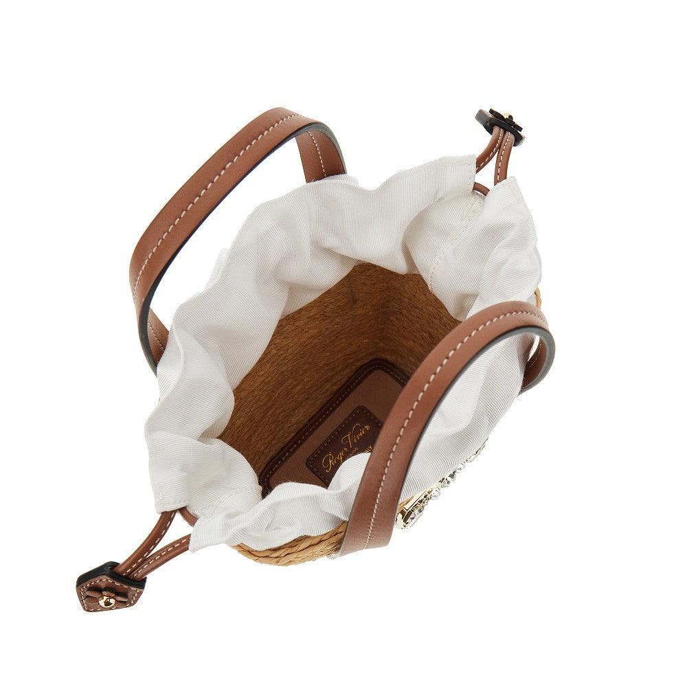 Roger Vivier Mini Viv' Skate Bucket Bag in Brown | Lyst