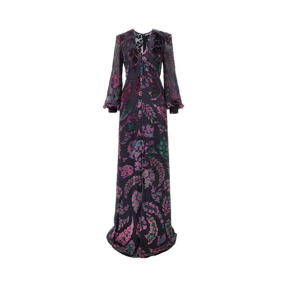 ワンピース ETRO LONG DRESS ETRO graphic-print Silk Maxi Dress | Pink | FARFETCH