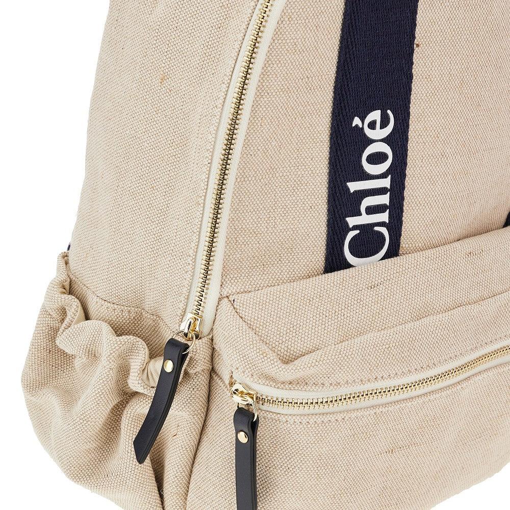 Chloé Kids Canvas Backpack Kids in Natural | Lyst UK