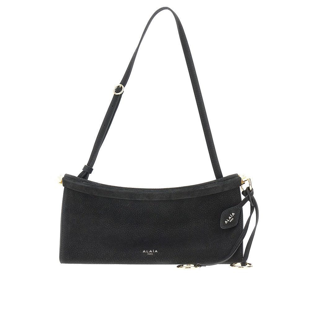 Alaïa Small 'Le Click East West' Nubuck Leather Bag in Black