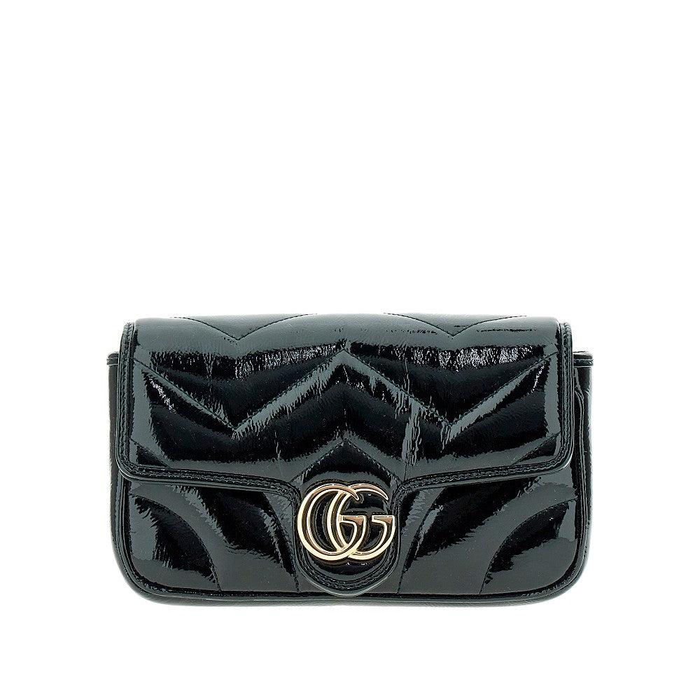 Gucci black and white marmont bag hotsell