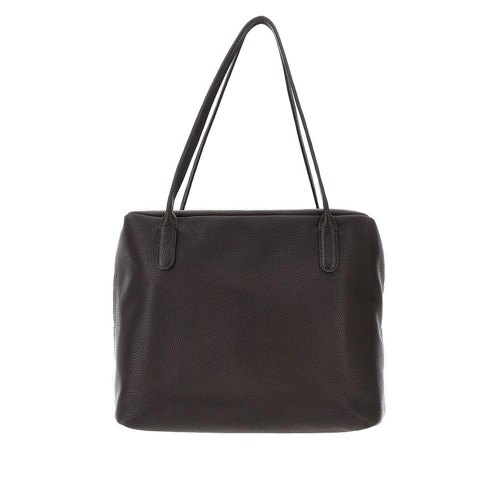 The Row 'Henri' Grained Leather Bag in Black | Lyst