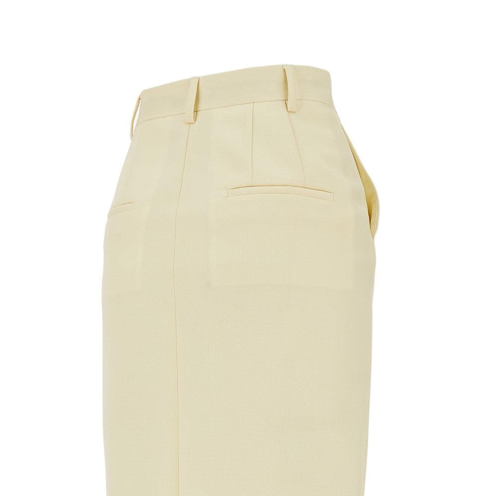 スカート ARMARIUM Pastel yellow wool Lula skirt (ARMTMSK01W017 019) armarium--Lula-Wool-Pencil-