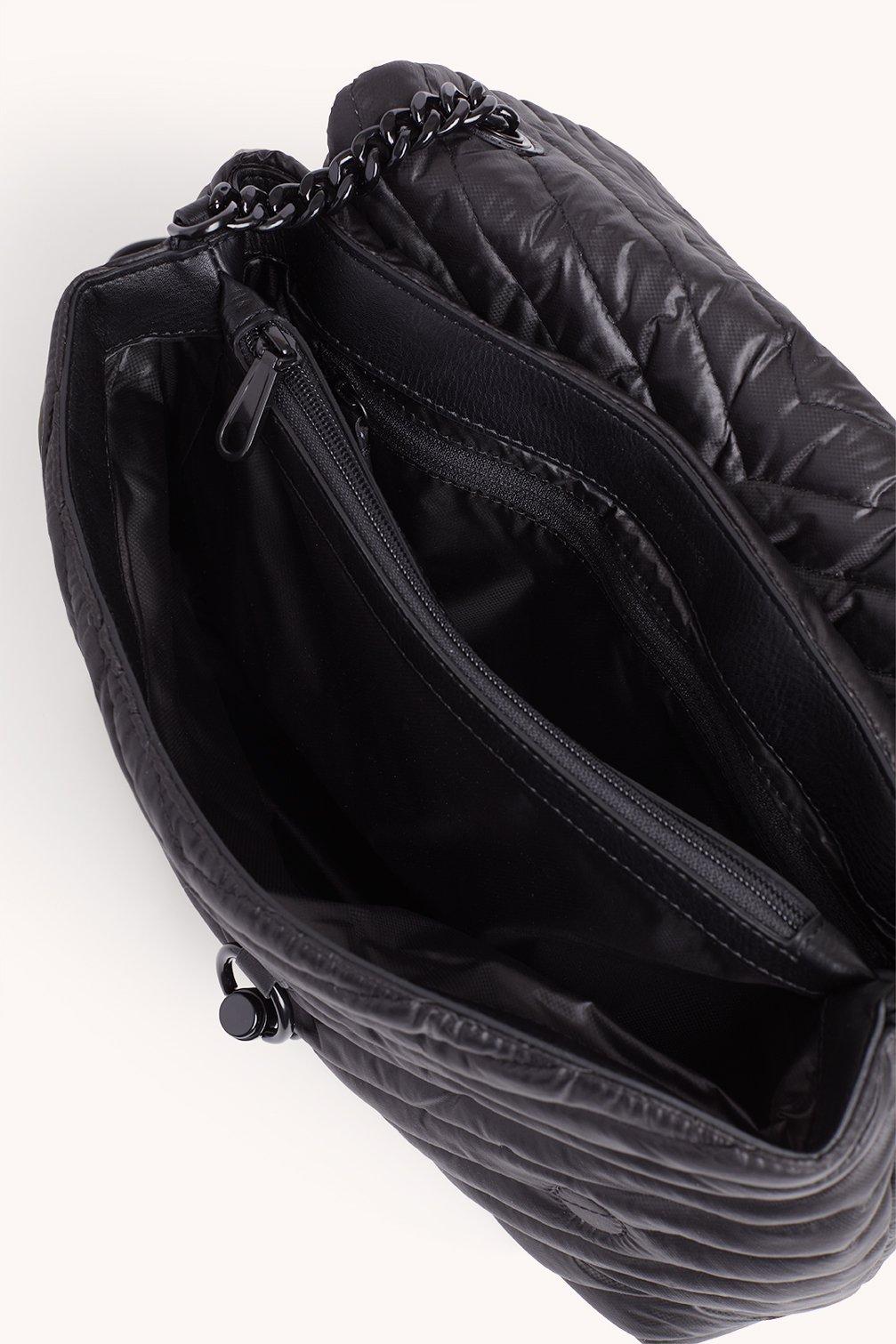 Rebecca Minkoff Synthetic Edie Nylon Jumbo Flap Shoulder Bag in Black