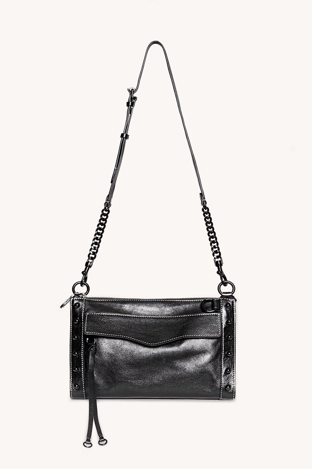 Rebecca Minkoff Leather M.a.b. Crossbody With Studs in Black Lyst