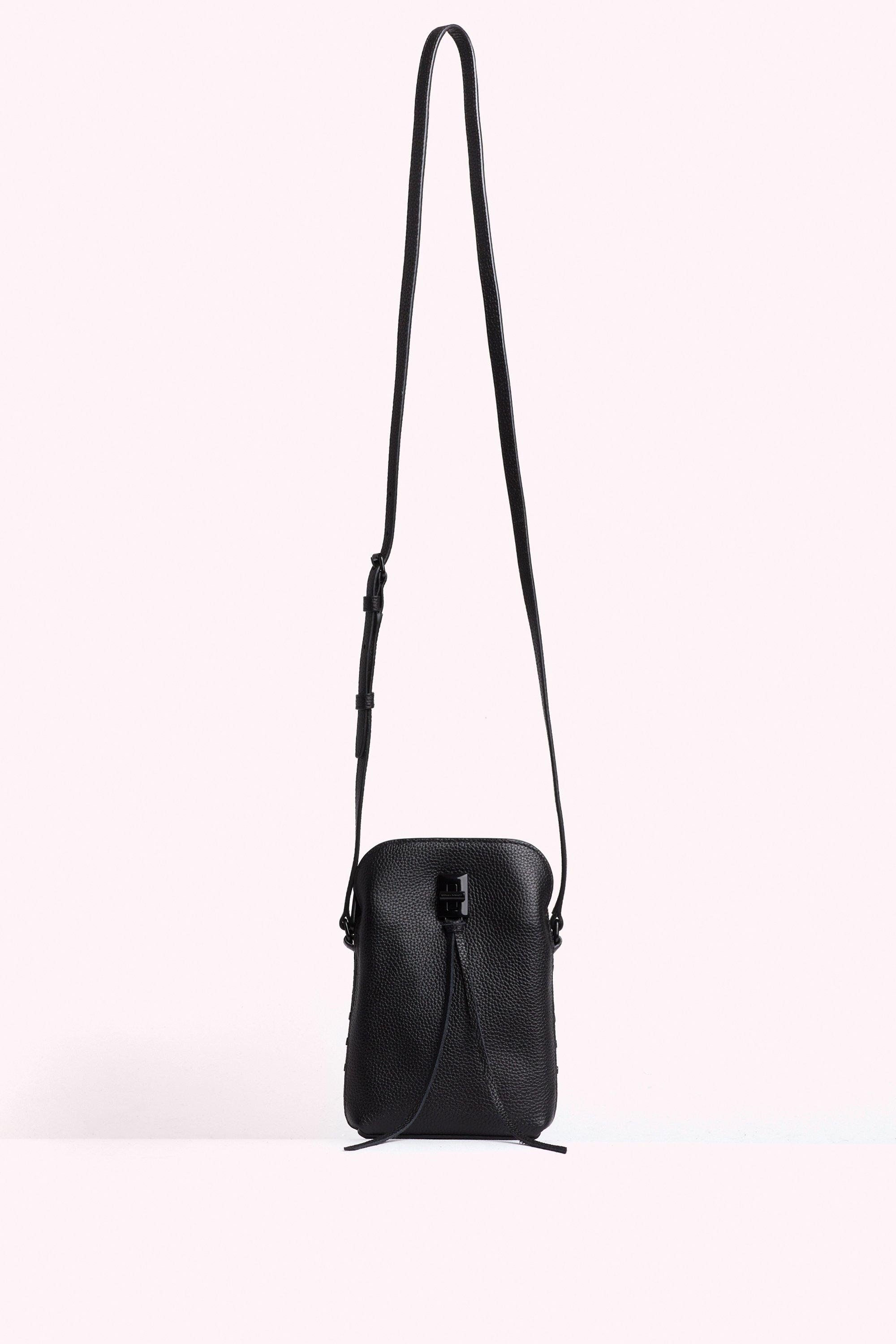 Rebecca Minkoff Leather Darren Zip Phone Crossbody in Black Lyst