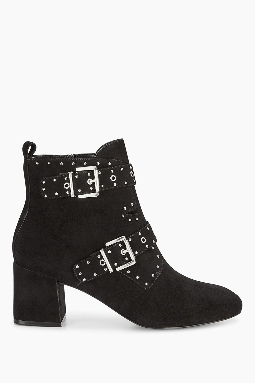 rebecca minkoff buckle booties