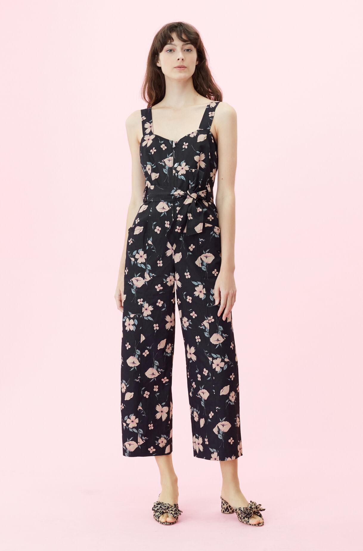 floral linen jumpsuit