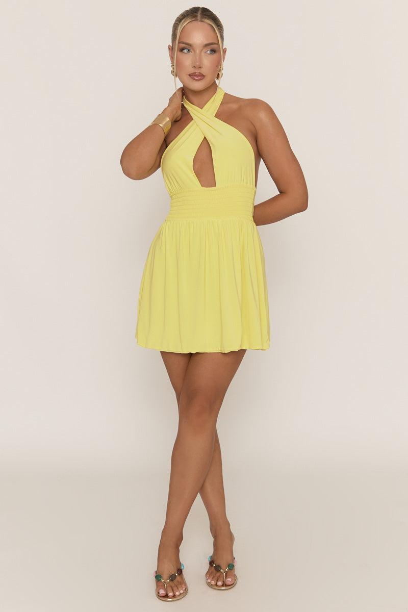 Yellow Skater Dresses for Women - Up to 75% off | Lyst UK