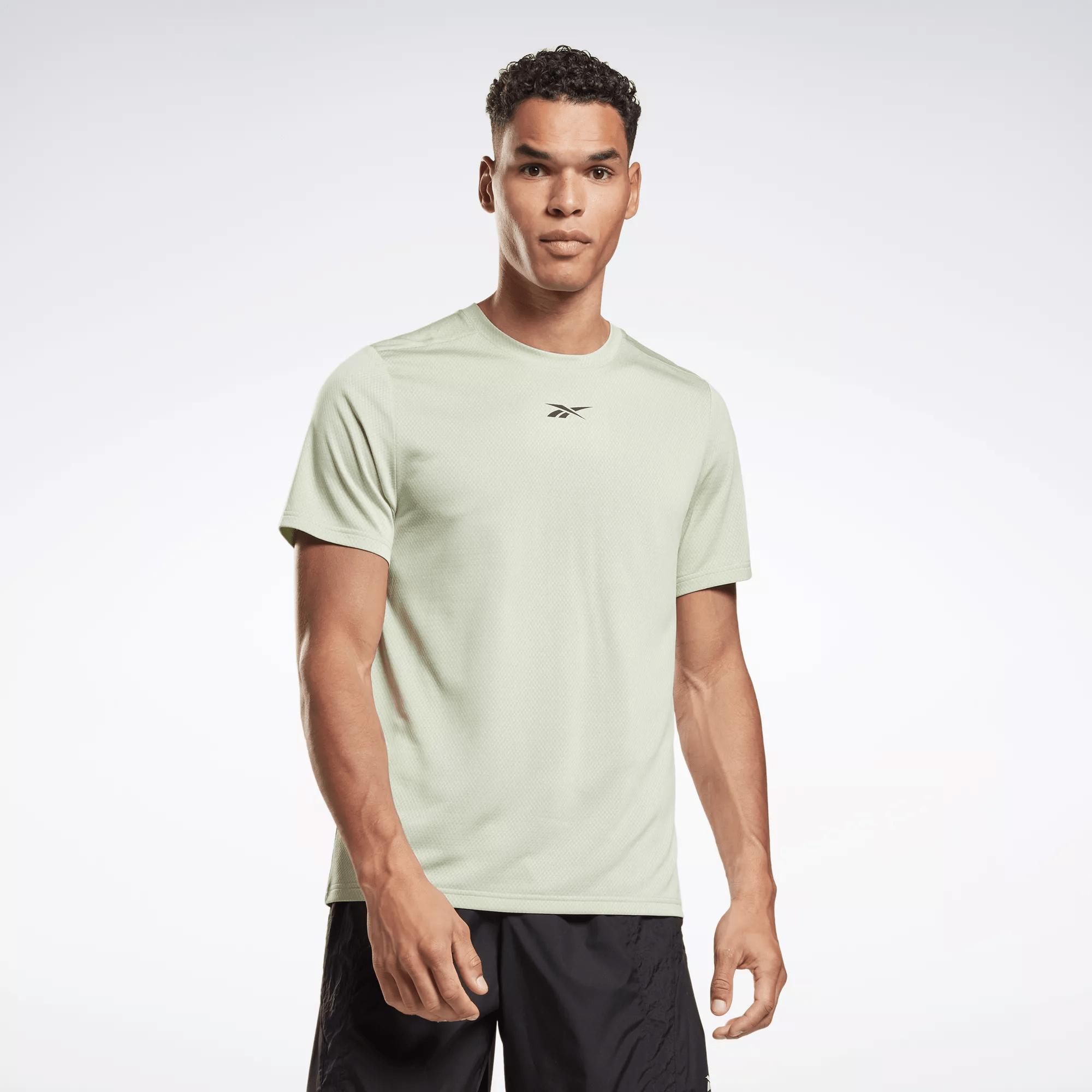 Reebok Workout Ready Mélange T-shirt in Green for Men | Lyst