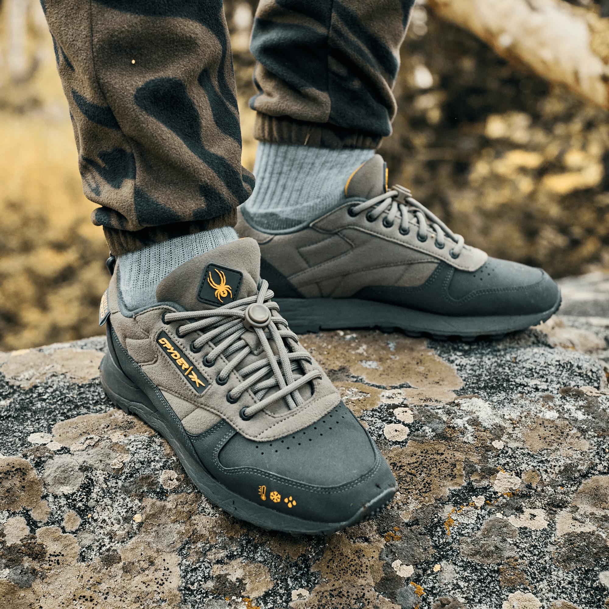 Reebok Spyder X Classic Leather Trail Shoes in Gray | Lyst