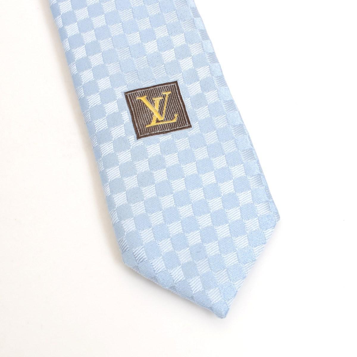 Louis Vuitton Damier Print Tie | semashow.com