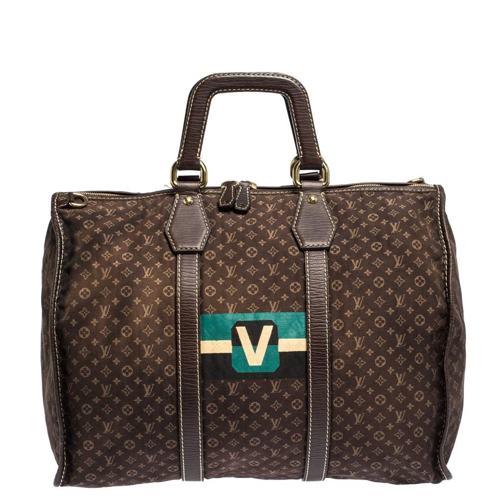 Louis Vuitton Canvas Monogram Mini Lin Initiales Keepall Bag in Brown for Men - Lyst