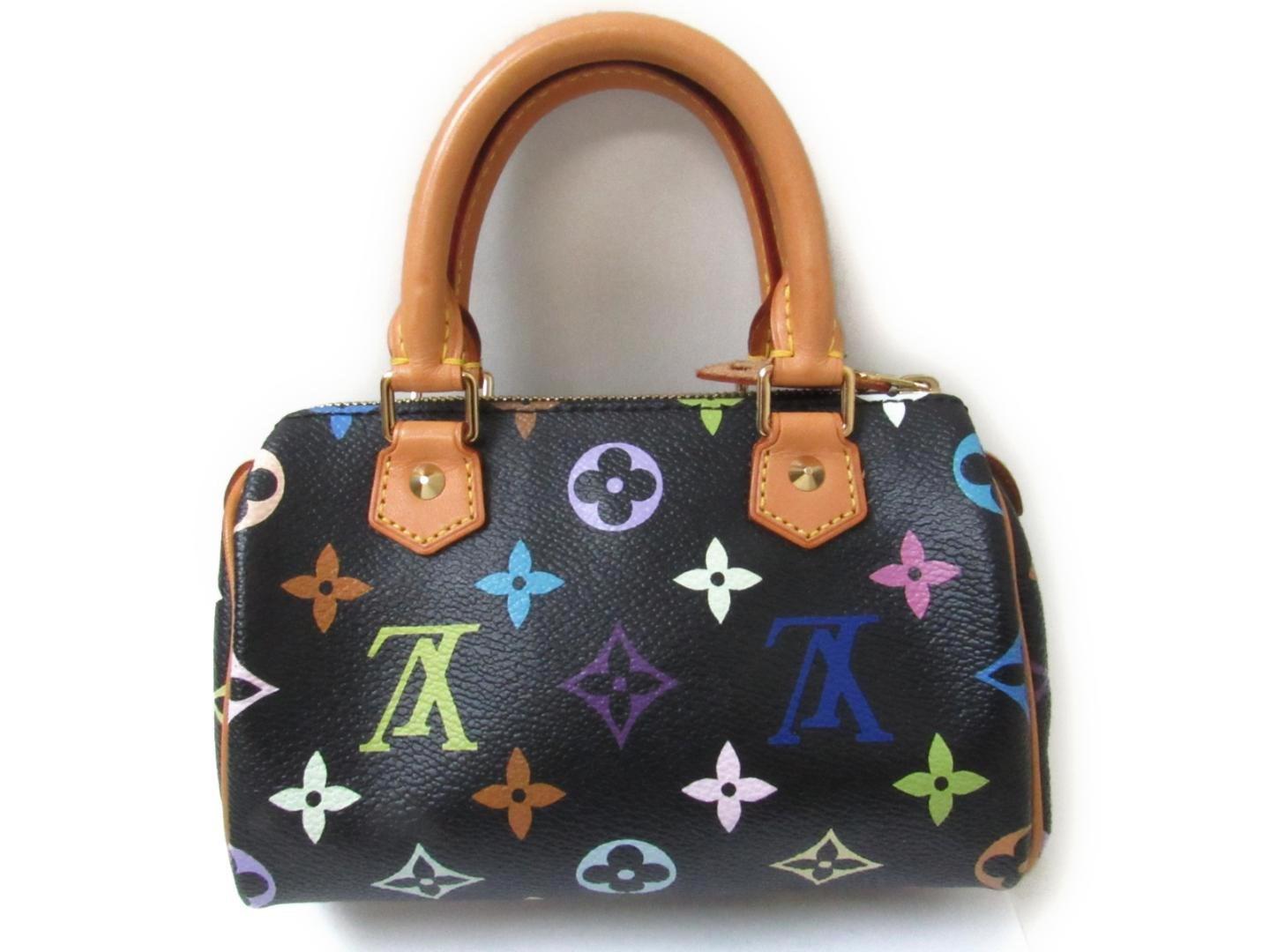 Louis Vuitton Mini Speedy Handbag Bag Monogram Multicolor Black M92644 - Lyst